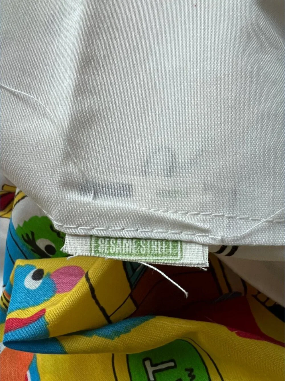 Vintage Sesame Street School Bus Pillow Case | CTW Childrens Television Workshop